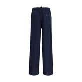 Forte_Forte Blue Cotton Casual Pants